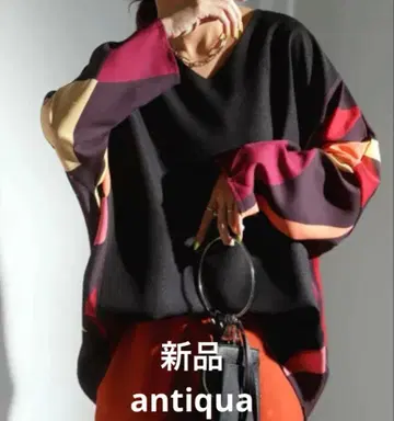 새상품 antiqua 안티카 상의 패턴 개성 somari n'Or