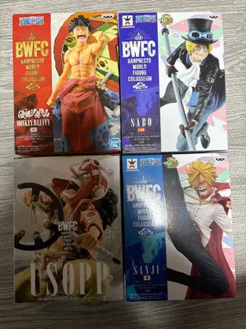 원피스 BWFC 조형왕초결전2 미개봉 새상품 4체 세트