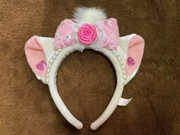 디즈니 마리 머리띠 펄 장미