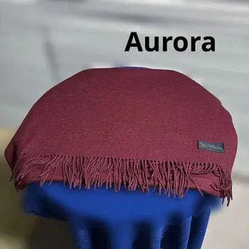 컨디션 최상! Aurora (오로라) 100% 캐시미어 스톨 버건디