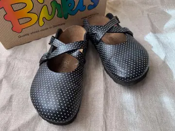 Birki's 블랙 도트 무늬 로리 37 24cm 버켄스탁