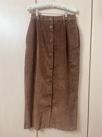 코듀로이 롱 스커트