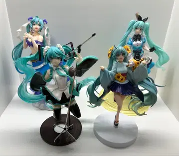 하츠네 미쿠 피규어 4개 세트 AMP 프라이스 피규어