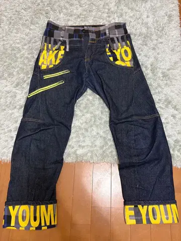 브레스민트 재팬 더블 허리 청바지