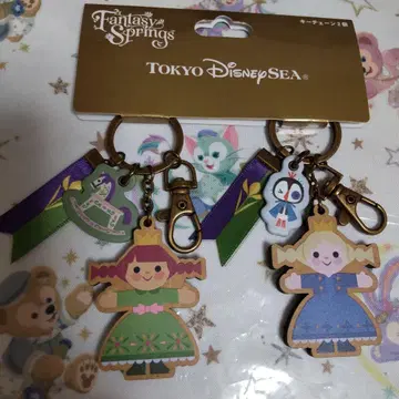 디즈니씨 판타지 스프링스 키체인 2개 세트
