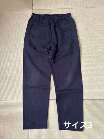 MHL 코튼 트라우저 네이비