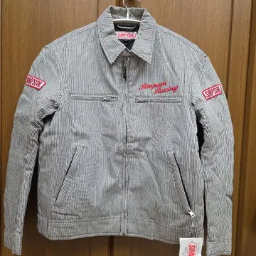 [ 미사용 새상품 ] SIMPSOM 라이딩 자켓 스트라이프