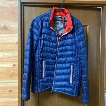 PUMA 울트라 라이트 다운 자켓 네이비/레드