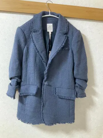 트위드 자켓 7부 소매