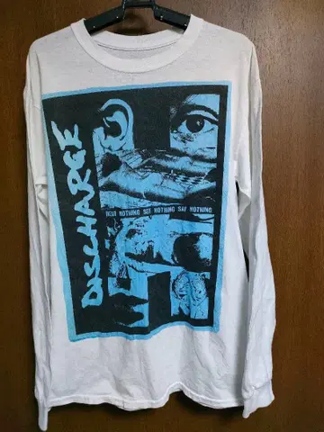 discharge 롱T셔츠 하드코어 펑크 밴드 디스차지