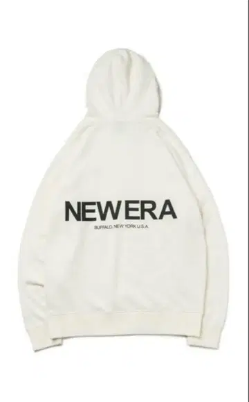 NEW ERA 화이트 후드티