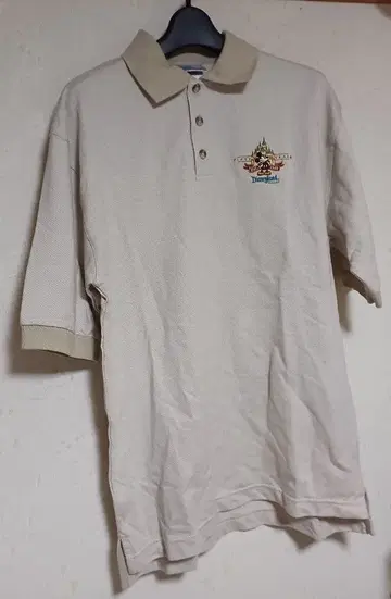 디즈니랜드 50주년 DisneylandResort 피케 셔츠 베이지