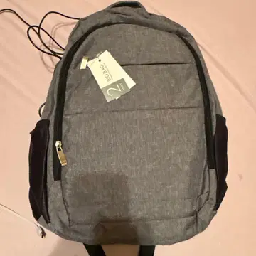 충전 이어폰 잭 포트 포함 그레이 폴리에스테르 백팩