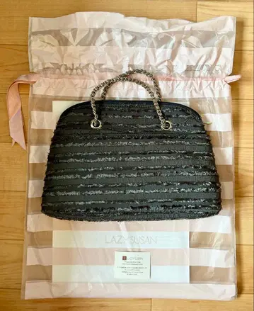 LAZY SUSAN 스트라이프 디자인 파티 백