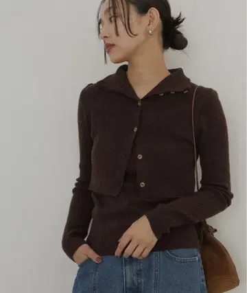 hellam 레이어드 스타일 디자인 니트 풀오버