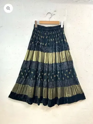 Vintage 티어드 롱 스커트 패치워크 스커트 빈티지