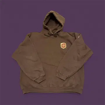 [ 구제 의류 ] UPS 후드티 브라운 [ 기업 제품 ]