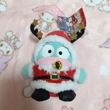 택 포함 산리오 한교동 크리스마스 산타 봉제 인형 마스코트