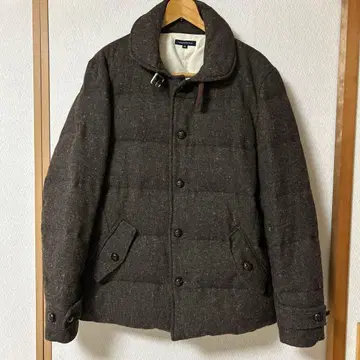 URBAN RESEARCH 다운 자켓 사이즈 40 브라운 트위드 새상품급
