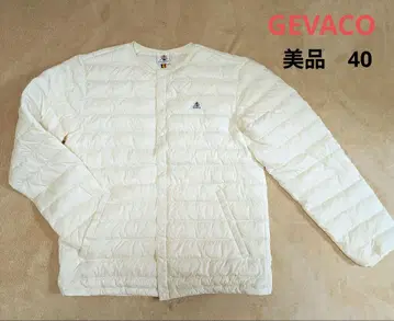 컨디션 최상 GEVACO  이너 다운 자켓 화이트 40