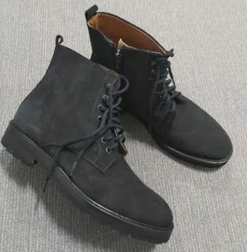 EPOKA 스웨이드 사이드 zip 부츠 사이즈 26.0-26.5