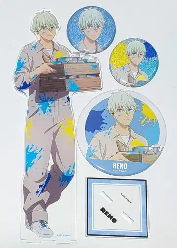 이치카와 레노 괴수 8호 페인트 스타일 아크릴 스탠드 캔뱃지