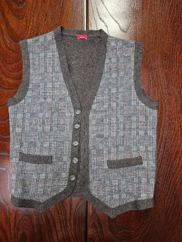 altea 체크 무늬 베스트 M 사이즈