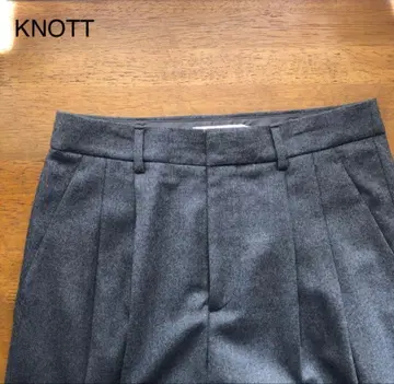KNOTT 노트 테이퍼드 팬츠 M 그레이