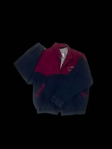 네이비/와인 점퍼