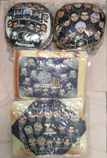 [처분 가격] 란페 4주년 6주년 7주년 기념 집합 쿠션 4종 세트