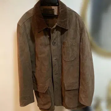 FEDI 스웨이드 자켓 브라운 빈티지