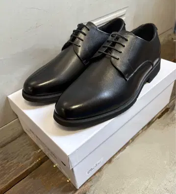 블랙 가죽 비즈니스 슈즈 27.0 cm