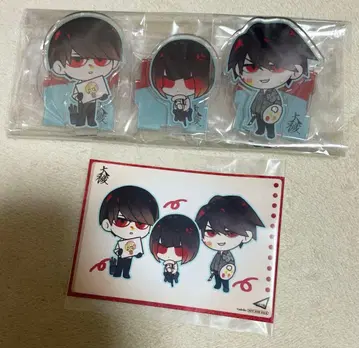 대죄 애니메이트 특전 점포 특전 아크릴 스탠드 캔뱃지 엽서