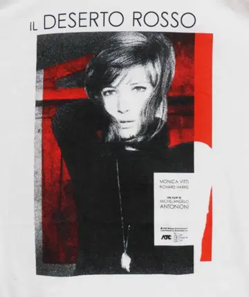 붉은 사막 티셔츠 미켈란젤로 안토니오니 모니카 비티