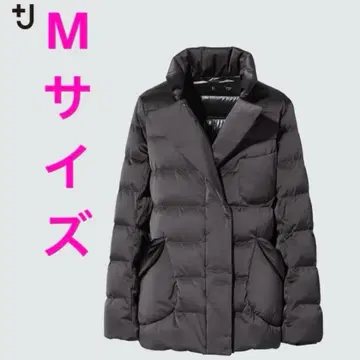 유니클로 다운 자켓 +J 질 샌더 jil sander 브라운 M