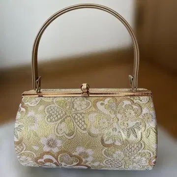 꽃무늬 골드 컬러 일본 의류용 백 성인식 결혼식