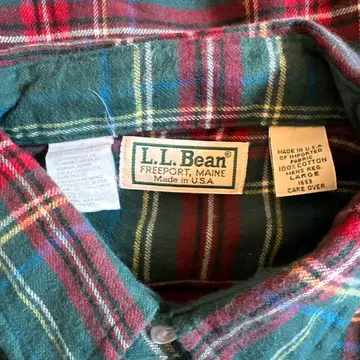 USA제 L.L.Bean 플란넬 셔츠 미사용 새상품 엘엘빈 90년대?