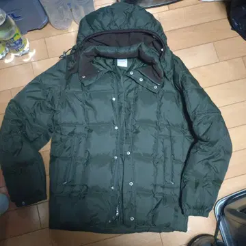 BEAMS 다운 자켓 M 그린 계열 밀리터리