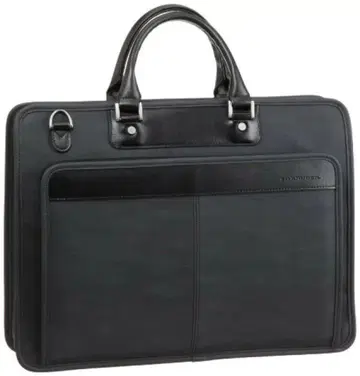 다크 그레이 가죽 비즈니스 백 ED KRUGER EK 크라프트