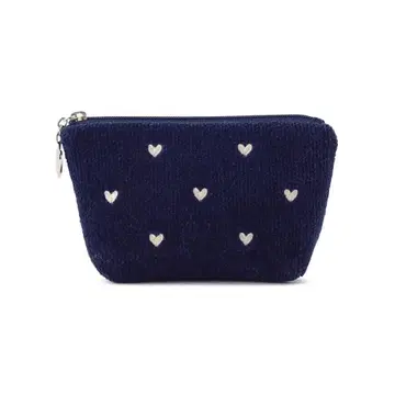 페이러 파우치 러브러리 하트 보트형 파우치 S 사이즈 네이비