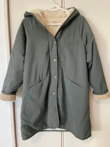 사만모스모스 보아 안감 후드 코트