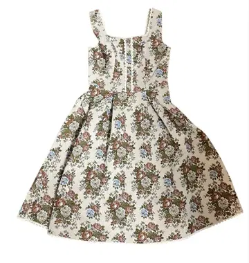 [ 익명 배송 ] 액시즈 앤티크풍 고블랑 점프 스커트 원피스