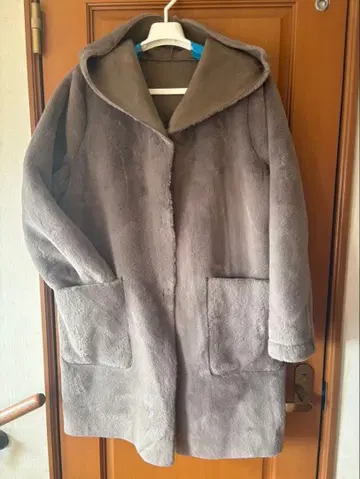 ZARA 인조 모피 리버서블 코트