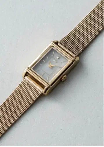 에테 솔라 워치 스퀘어 메쉬 벨트