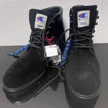 Champion x ZARA 레이스업 가죽 부츠 27.5cm