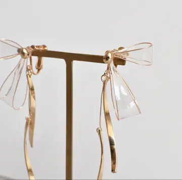 piperi 리본 귀걸이 classy ribbon