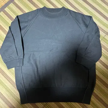 ak+1 오부 소매 면 니트