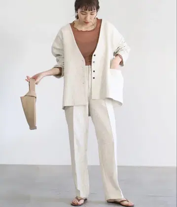 selectMOCA 노카라 자켓 빅 실루엣 셋업