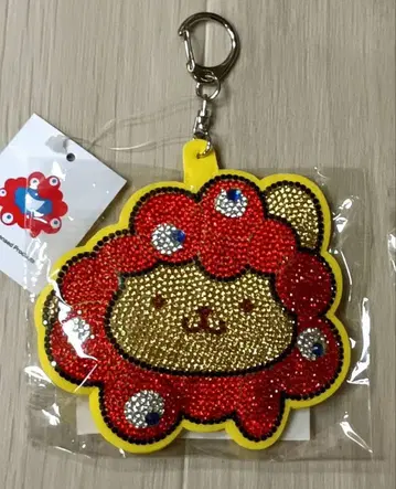 오사카 만박 미야쿠미야쿠 폼폼푸딩 코스프레 반짝이 가죽 키링