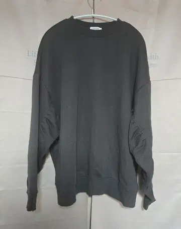 렙심 LEPSIM 개더 와이드 튜닉 맨투맨 트레이닝복